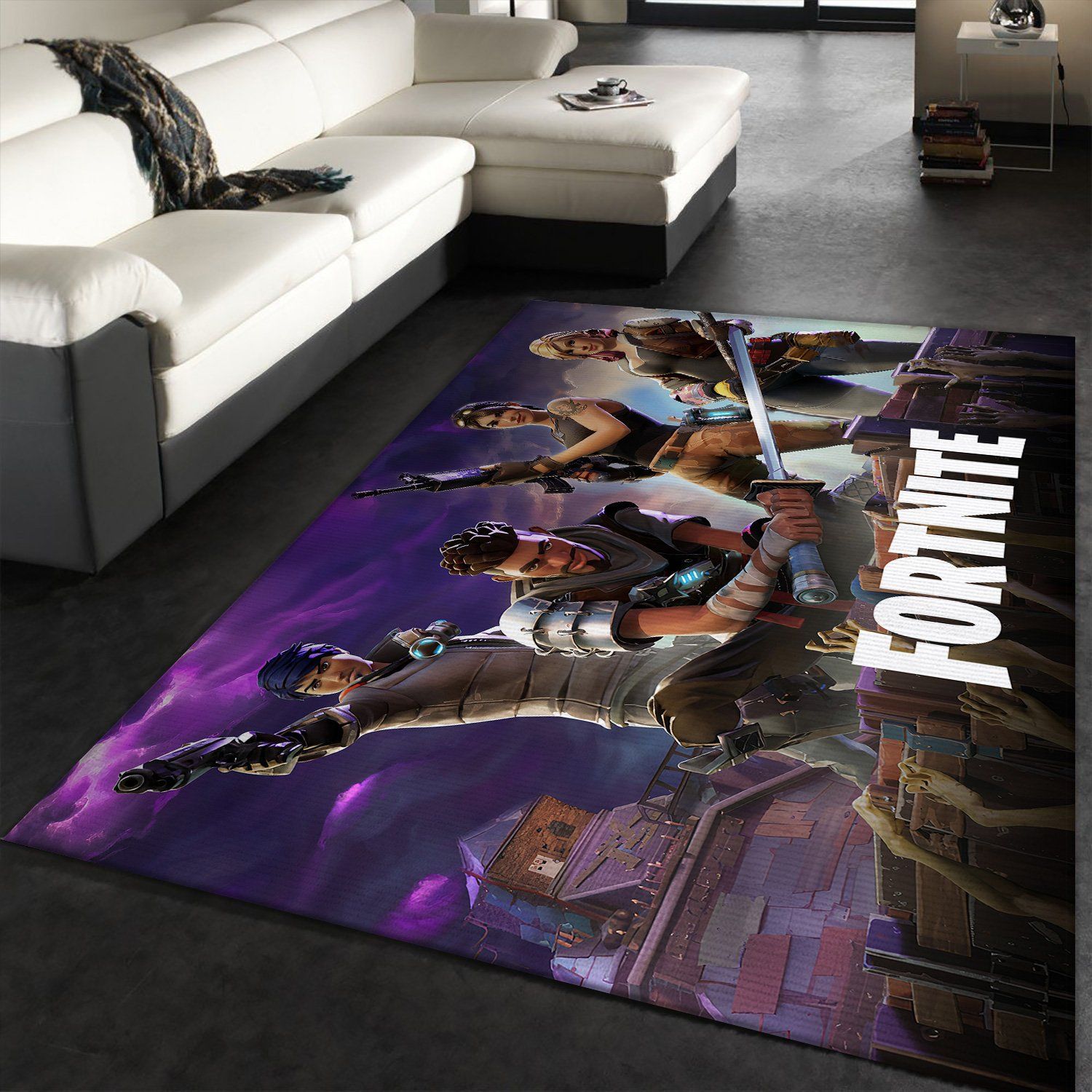 Fortnite Area Rug Christmas Gift Game Rug 02 Floor Decor The US Decor