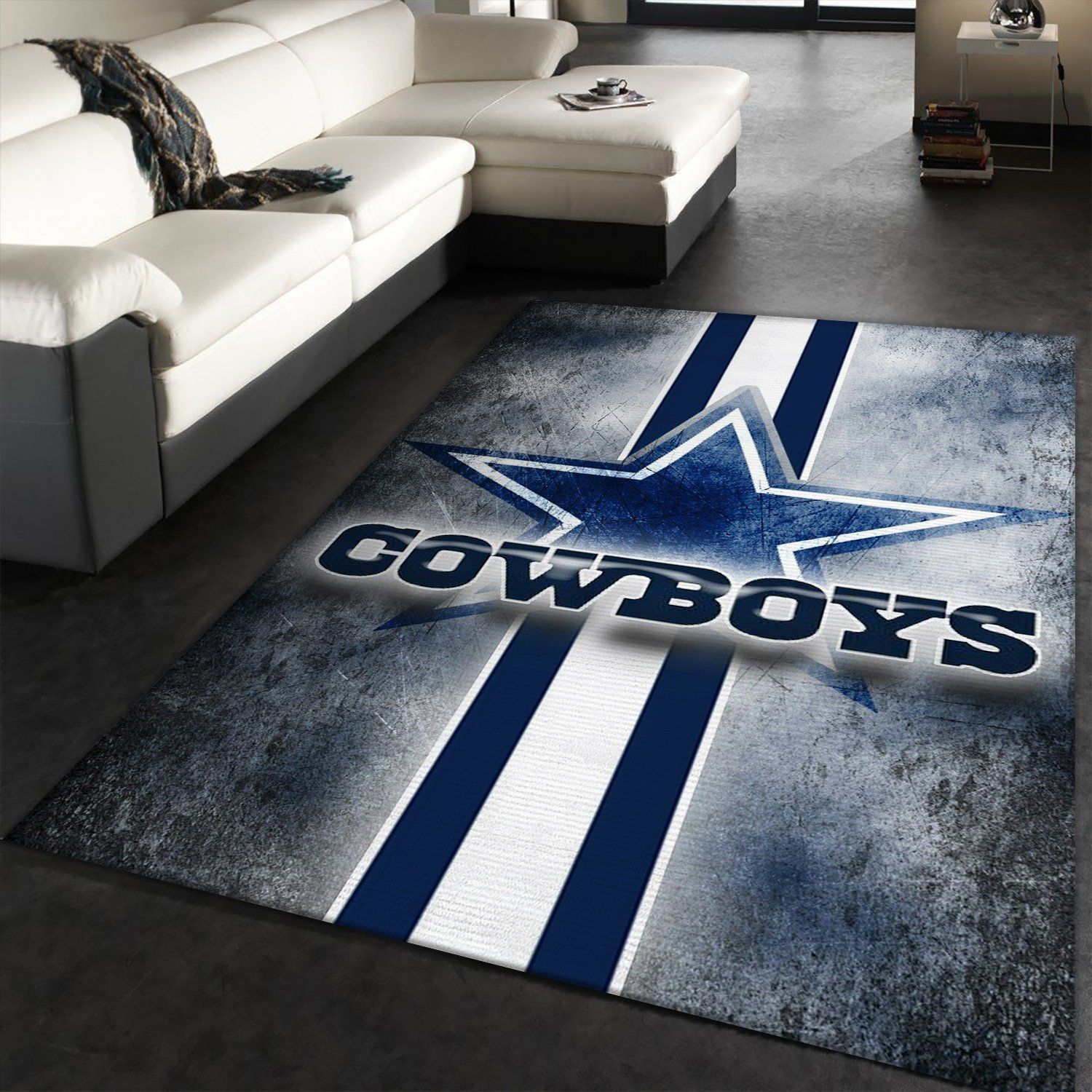 Dallas Cowboy Area Rug Christmas Rug Floor Decor The US Decor