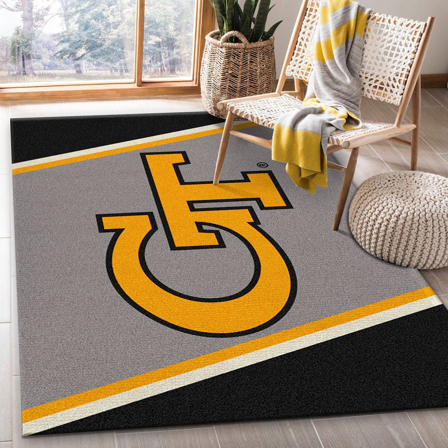 College Spirit Georgia Tech Sport Area Rug For Christmas Team Logo Christmas Gift US Decor