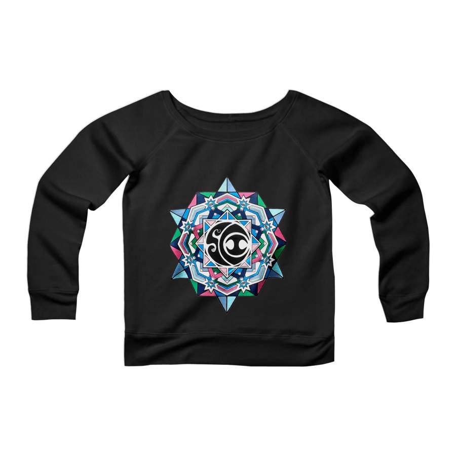 String Cheese Incident Winter Mandala Fan Art Tribute Kang Nershi Lockn Fest Gotv Grateful Dead Hulaween Suwanee Sts9 Fare Thee Well CPY Womans Wide Neck Sweatshirt Sweater