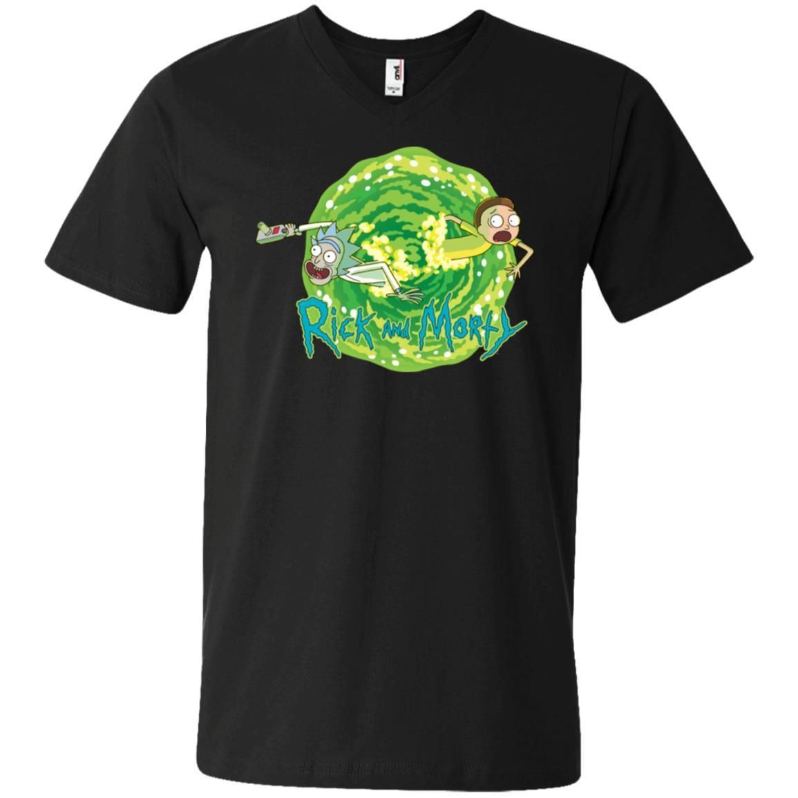 Rick And Morty Multidimensional Travel Men V-Neck T-Shirt