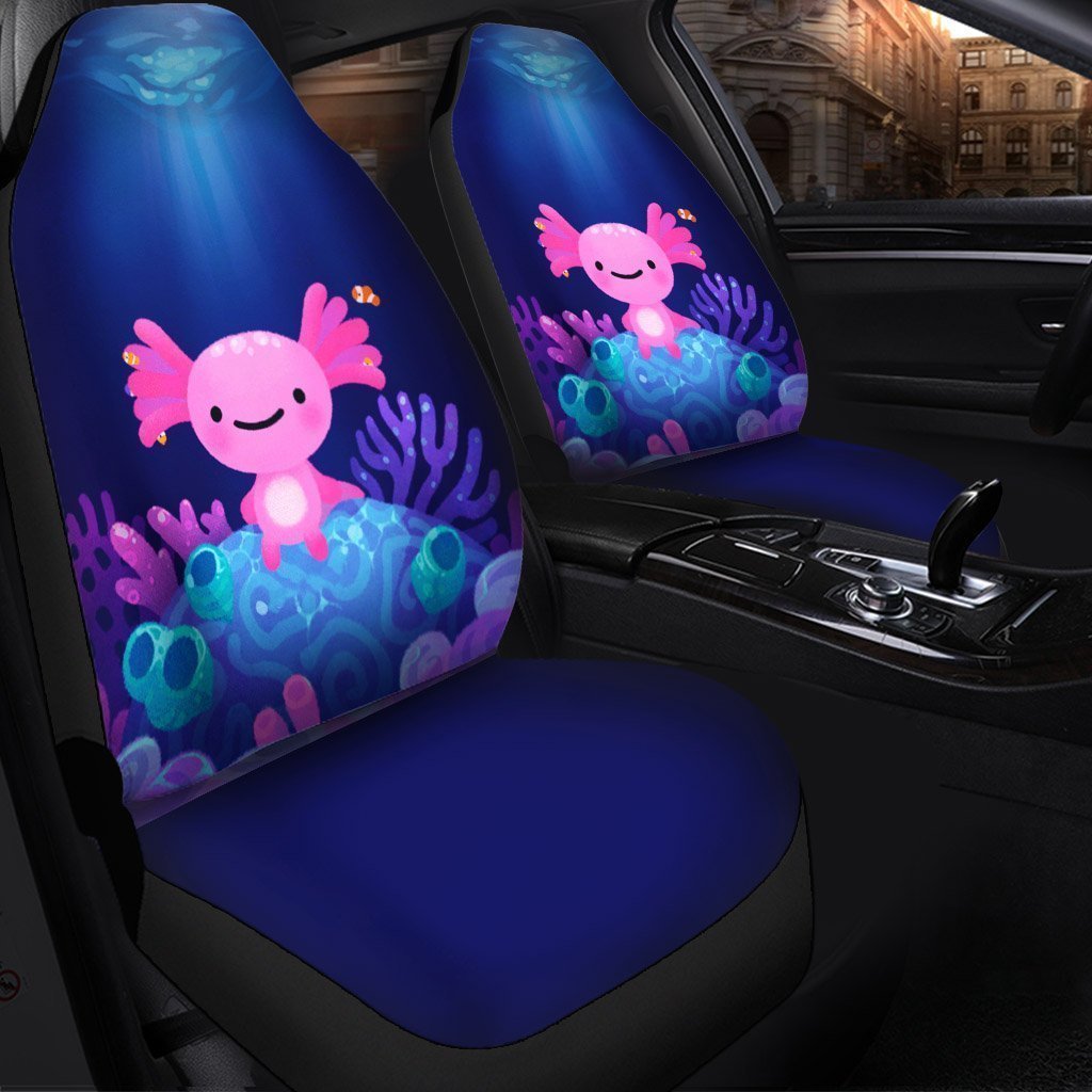 Coral Axolotl Blue Pokemon Car Seat Cover