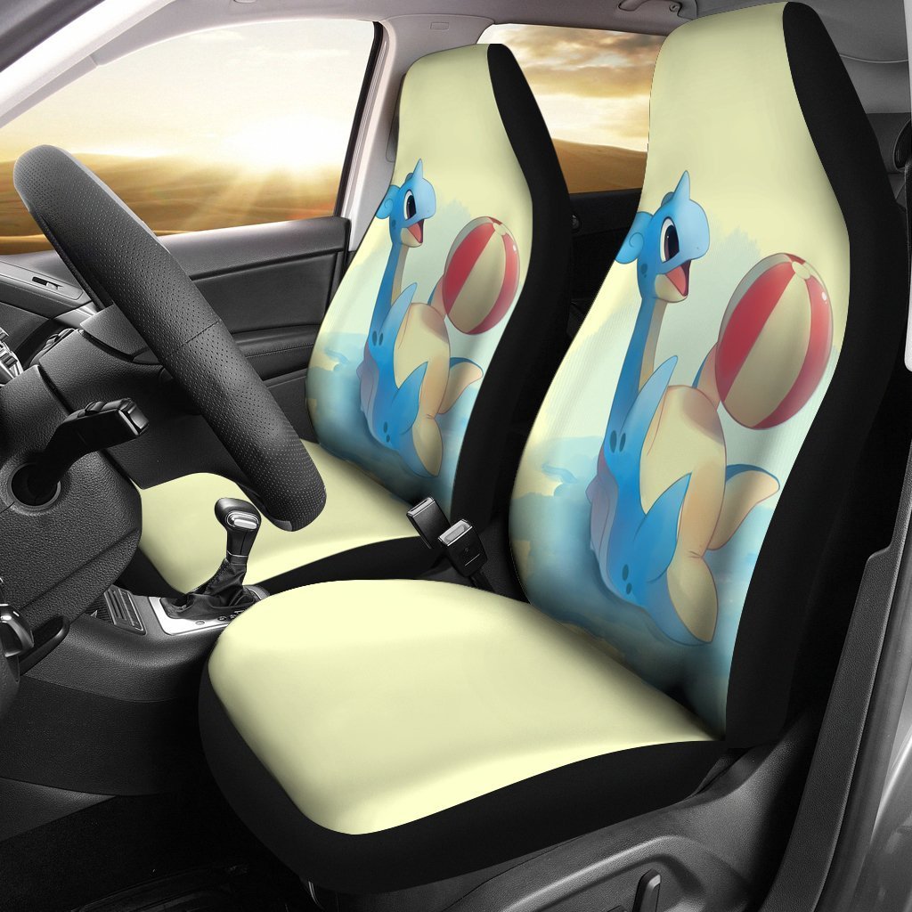 Lapras Plays Ball Pokemon Car Seat Cover