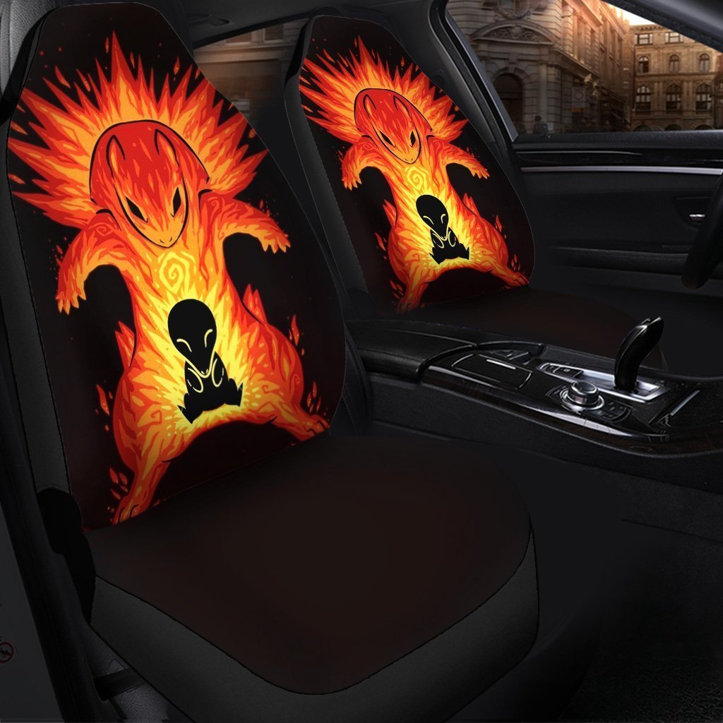 Cyndaquil And Typhlosion Pokemon Car Seat Cover