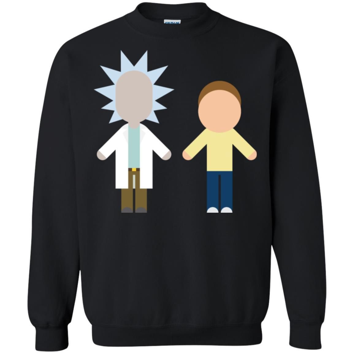 Rick And Morty Chibi Style Unisex Crewneck Pullover Sweatshirt