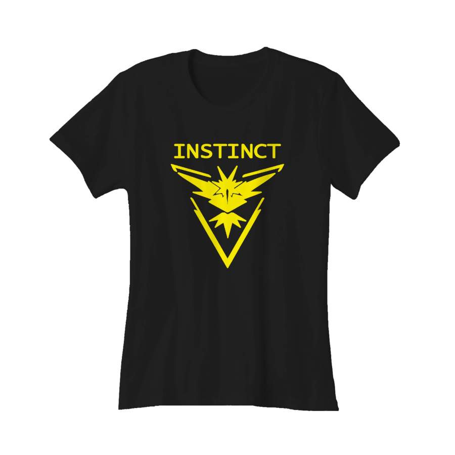 Team Instinct Pokemon Go Yellow Zapdos Lightning Women’s T-Shirt