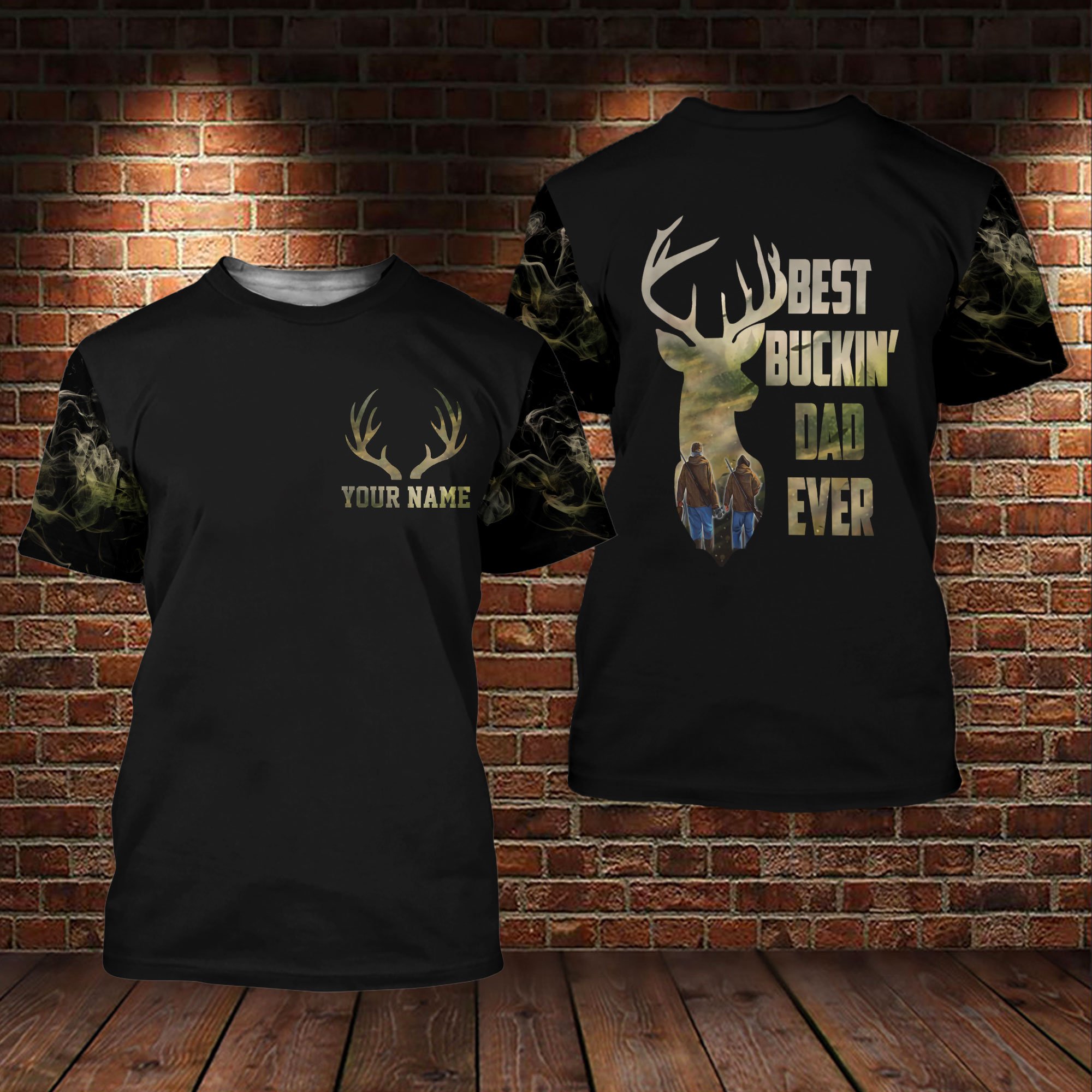 Custom Hunting Best Buckin’ Dad Ever 3D All Over Father’S Day Gift Personalized Name