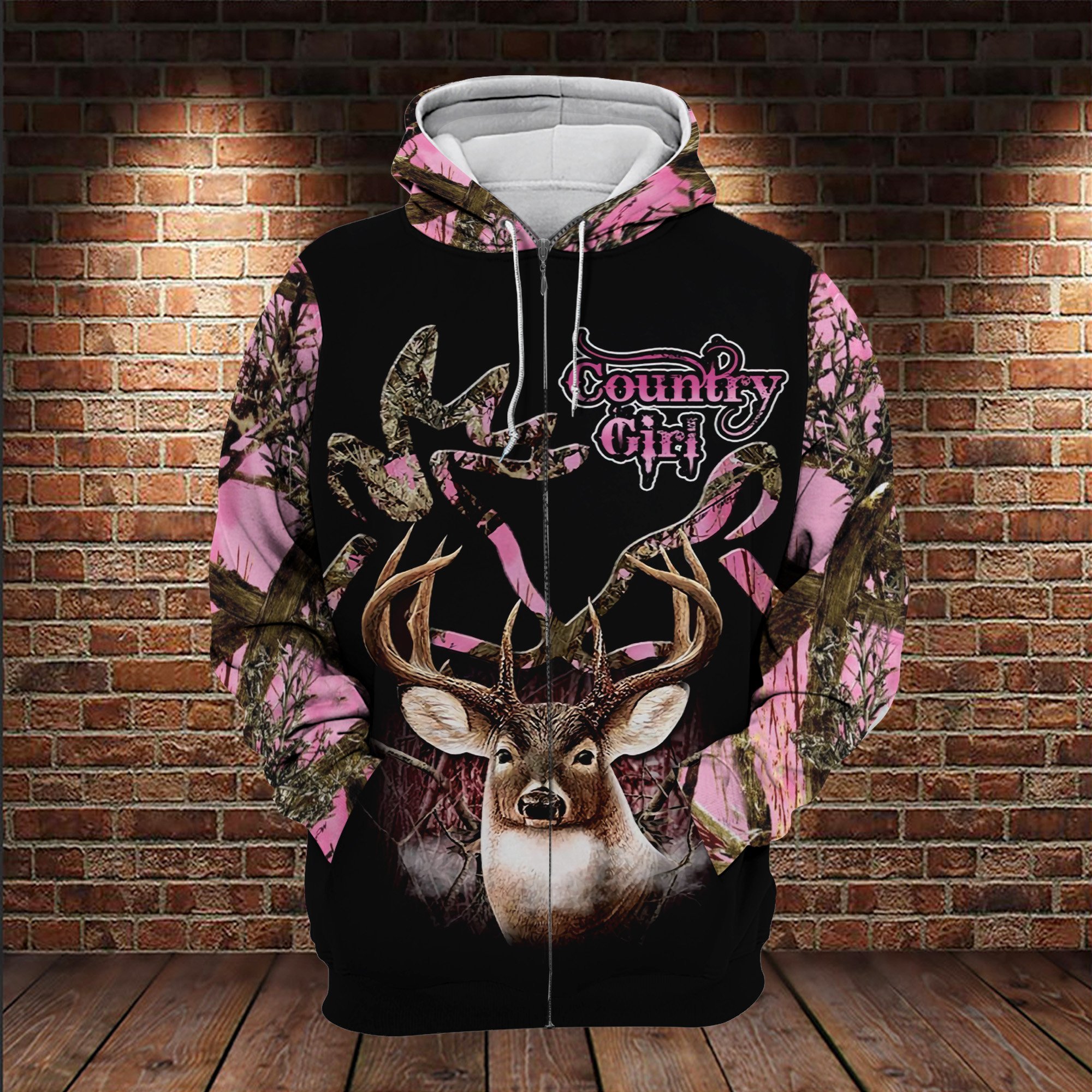 Country Girl Deer Hunting 3D All Over