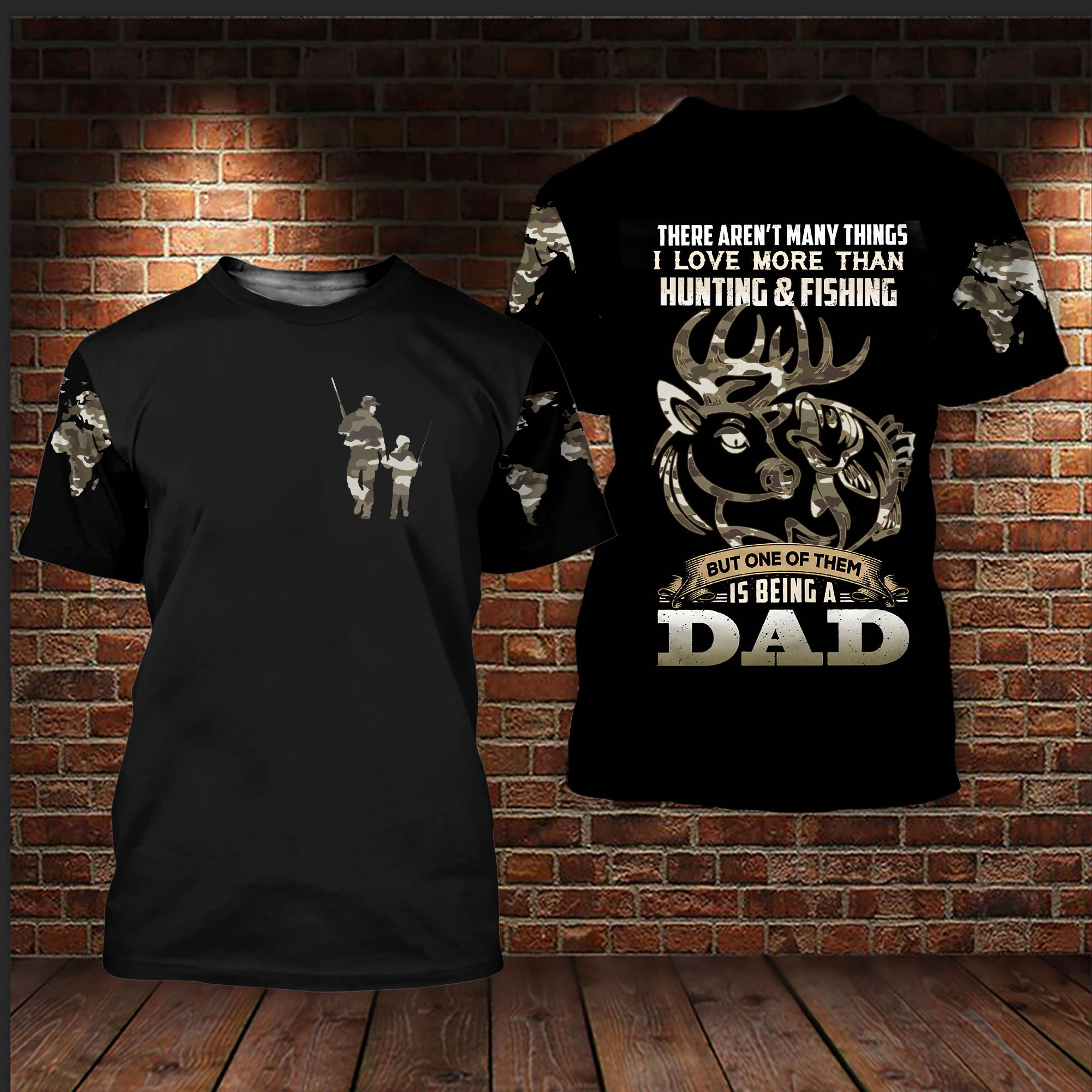 Fishing Hunting Being A Dad 3D All Over Gift For Father’s Day