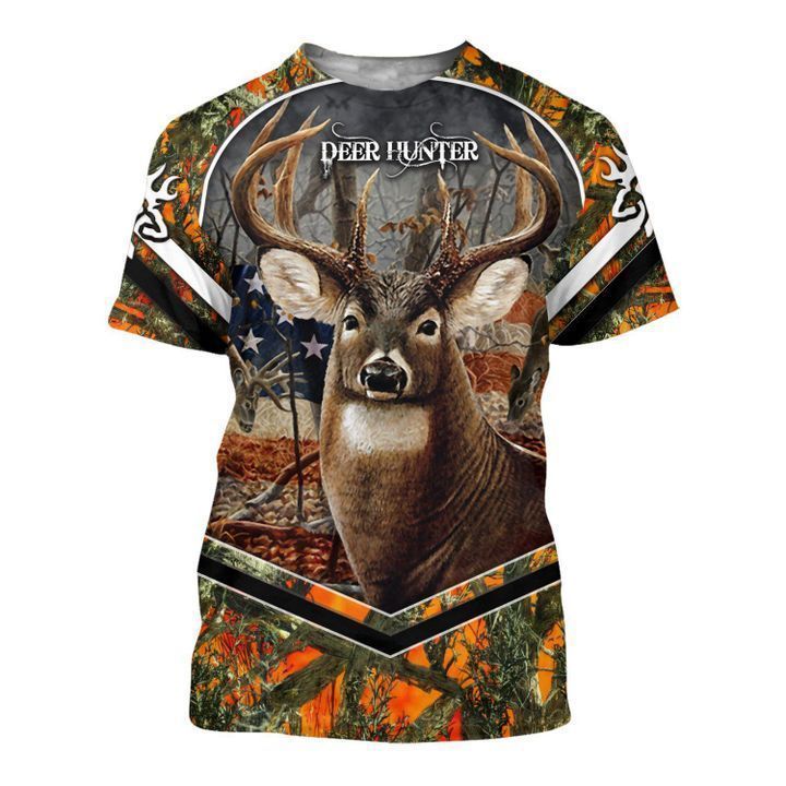 DEER HUNTING 3D ALL OVER PRINTED T1903001