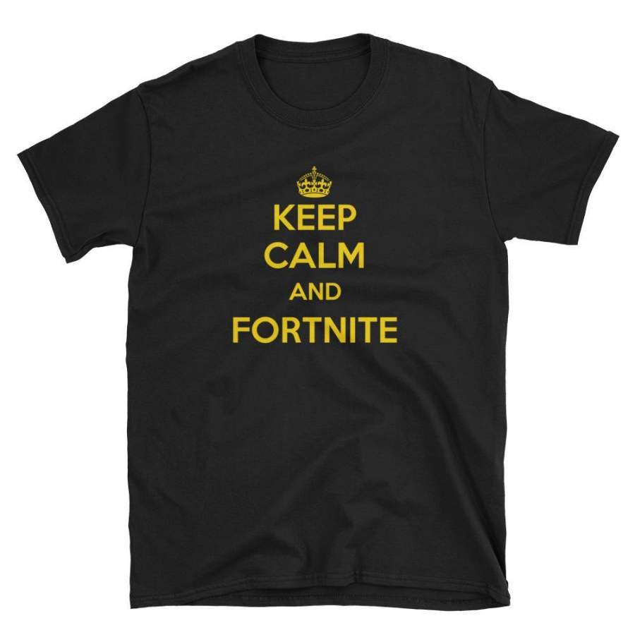 KEEP CALM AND FORTNITE – Unisex 3D All-over Print Tshirt