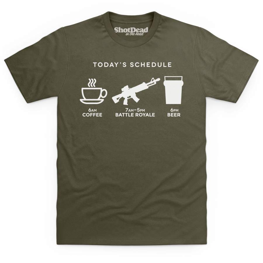 Inspired by Fortnite – Today’s Schedule Battle Royale Unisex 3D All-over Print Tshirt