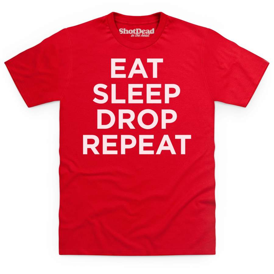 Inspired by Fortnite – Eat Sleep Drop Repeat Unisex 3D All-over Print Tshirt