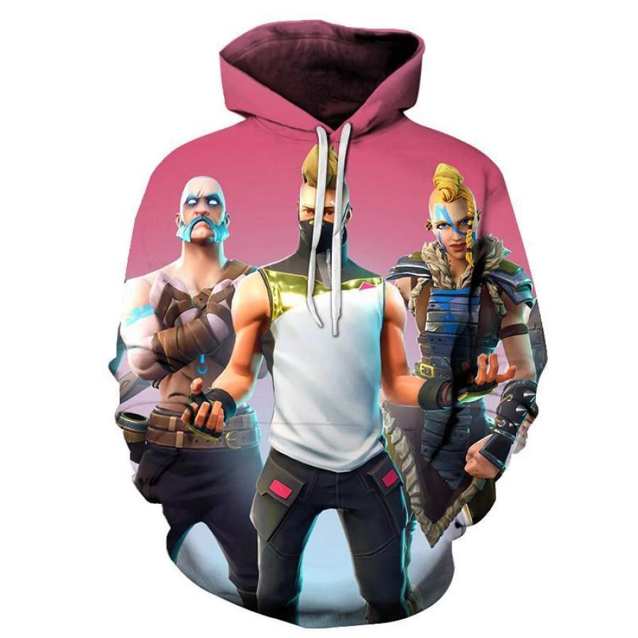 Fortnite Male Characters Unisex 3D All-Over Print Hoodie