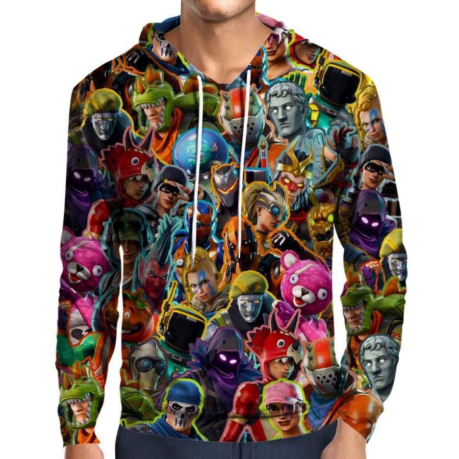 Fortnite Collage 2 Men/Women All-Over Print 3D Hoodie