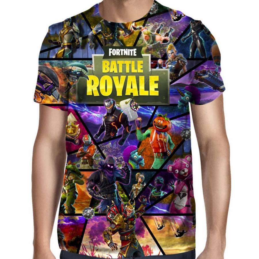 Fortnite Face Men/Women 3D All-Over Print Tshirt