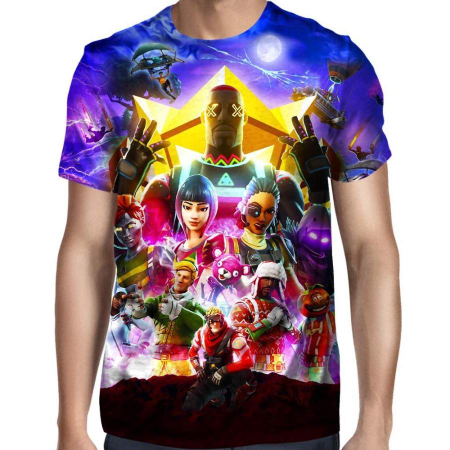 Fortnite War Men/Women 3D All-Over Print Tshirt