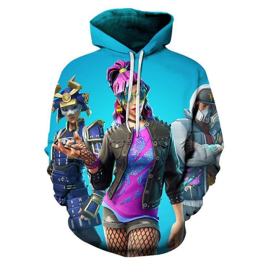 Fortnite Female Characters Unisex 3D All-Over Print Hoodie