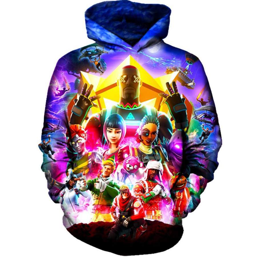 Fortnite War Men/Women All-Over Print 3D Hoodie