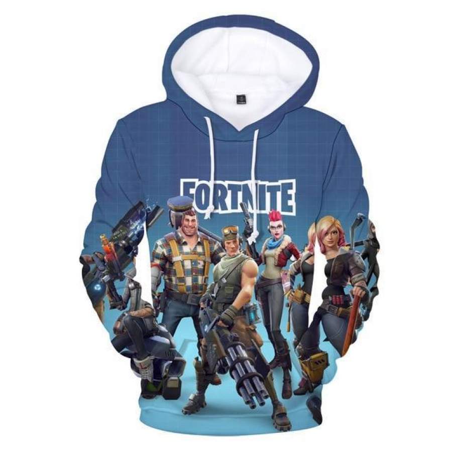 Fortnite Game 3D Printed Devil Eyes Hoodie