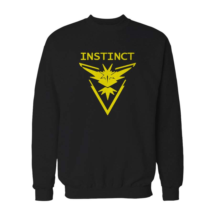 Team Instinct Pokemon Go Yellow Zapdos Lightning Sweatshirt