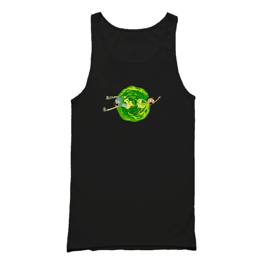 Rick And Morty Portal Cartoon Virtual Comedy Funny Tank Top