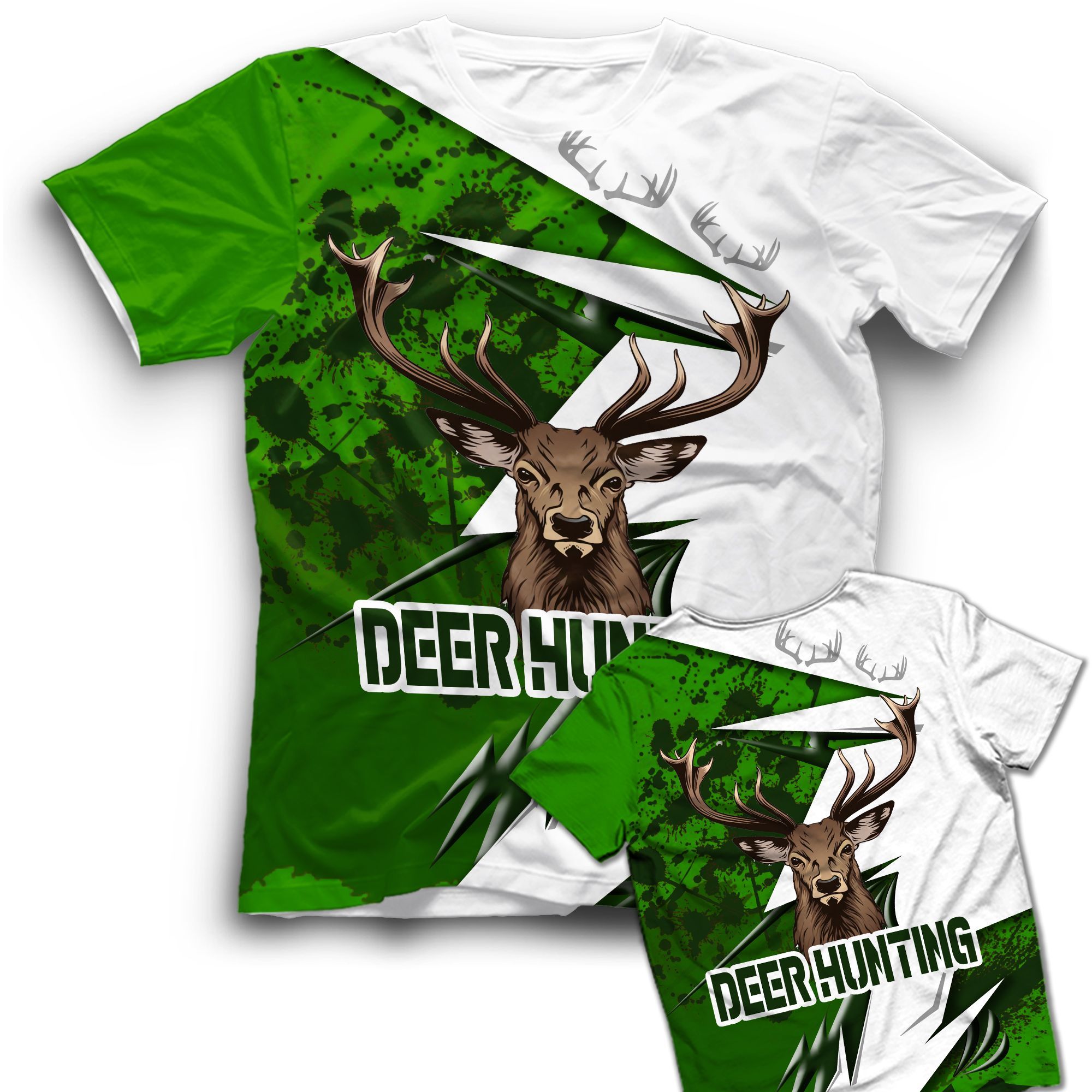 Deer Hunting With Deer Horn T Shirt For Deer Hunter