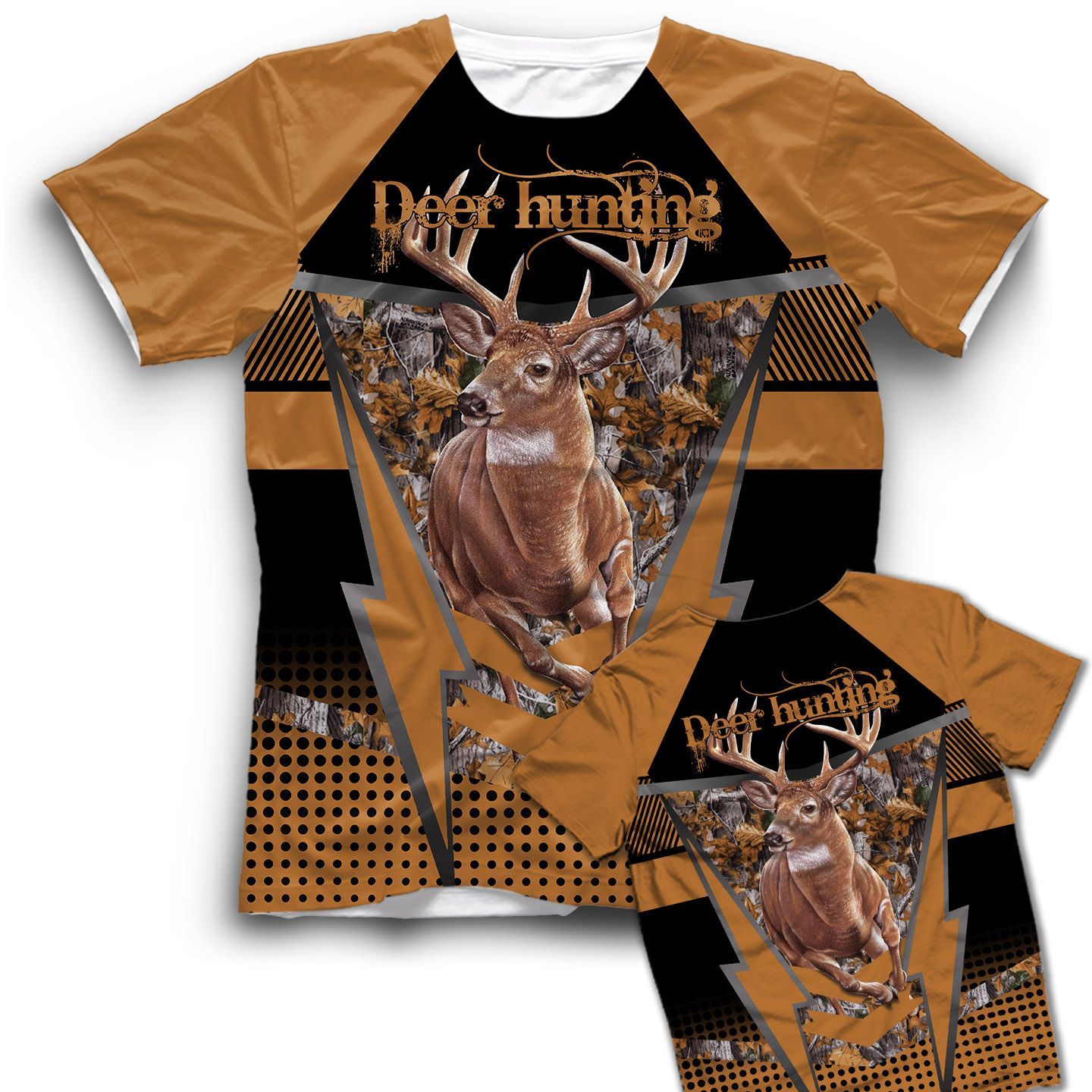 Deer Hunting With A Deer And Forest T Shirt For Deer Hunter