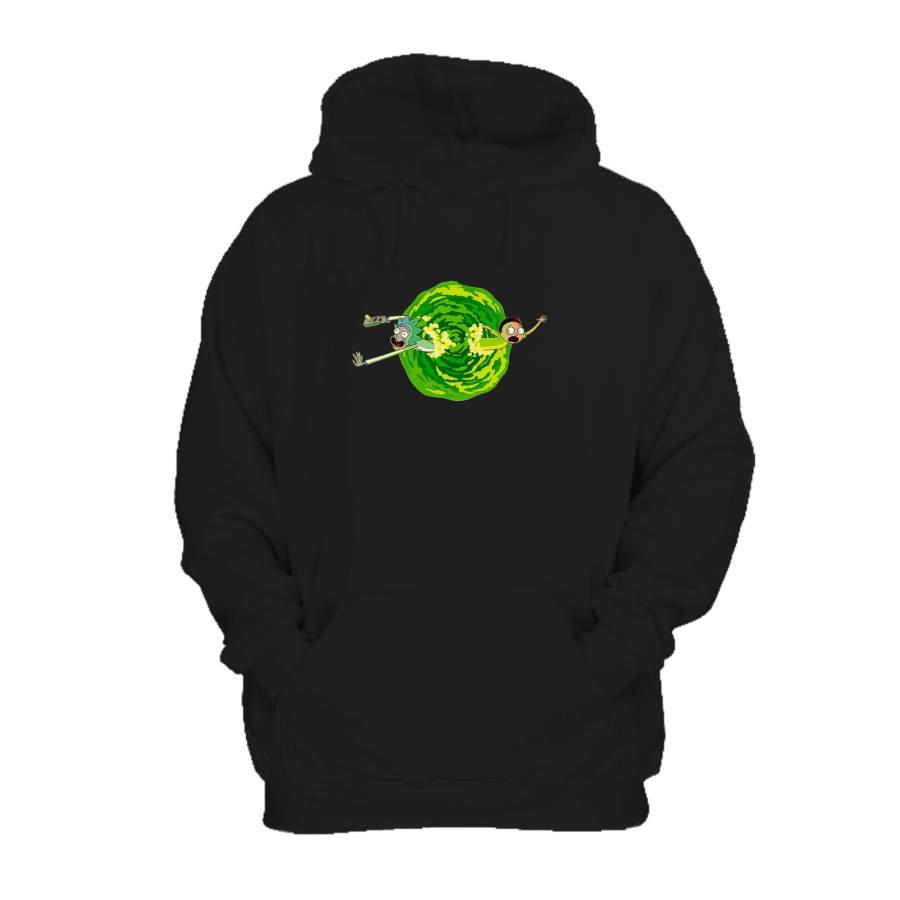 Rick And Morty Portal Cartoon Virtual Comedy Funny Hoodie