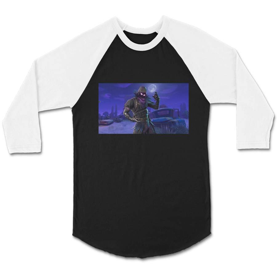 Fortnite Battle Royale Video Game Unisex 3/4 Sleeve Baseball Tee T-Shirt