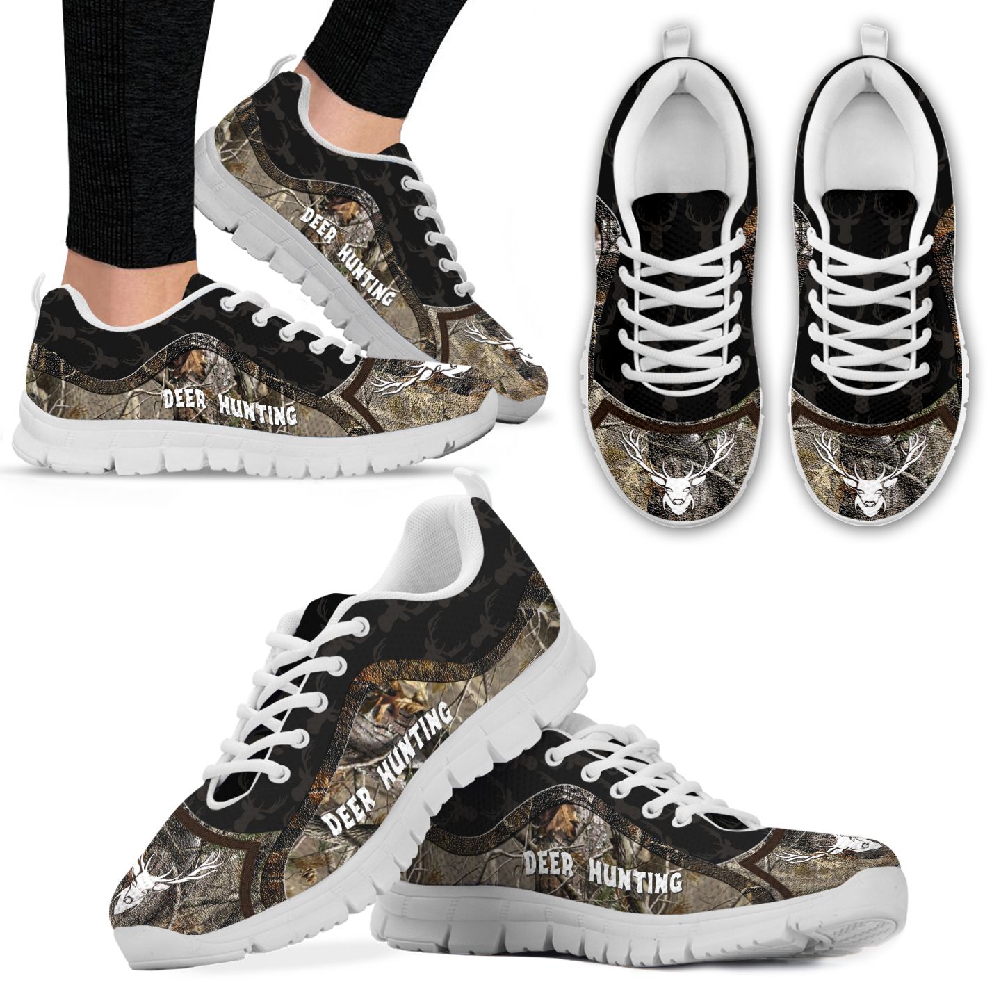 Deer Hunting Realtree Camo Men Sneakers For Hunters