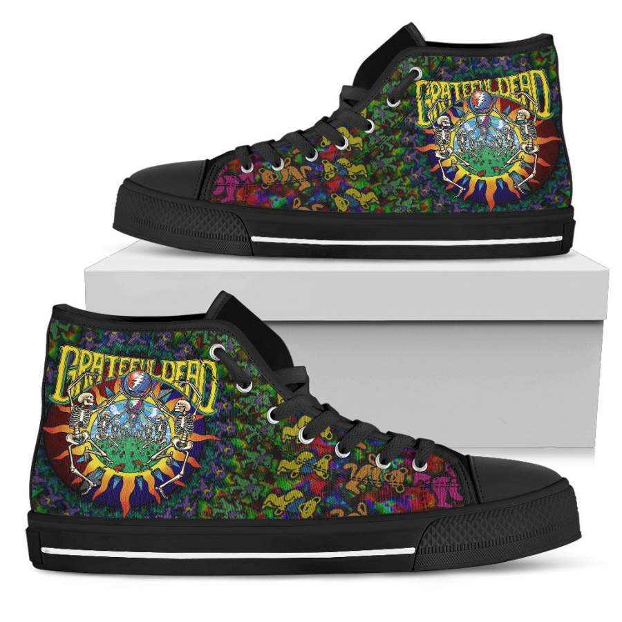 Grateful Dead High Top Shoes