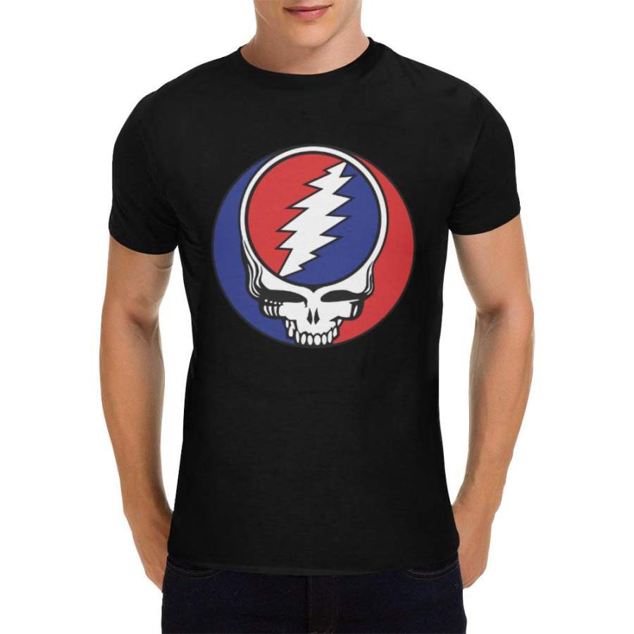 Grateful Dead Black Heavy Cotton T-Shirt for Men