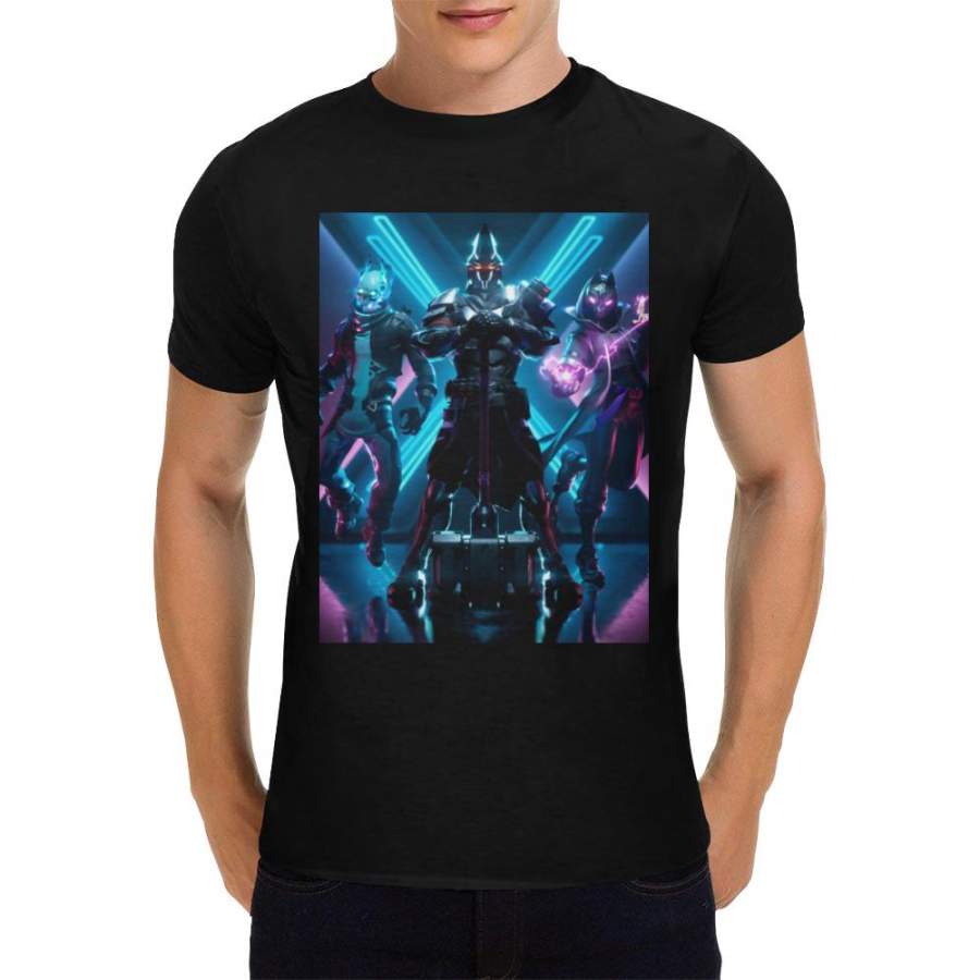 Fortnite Black Heavy Cotton T-Shirt for Men