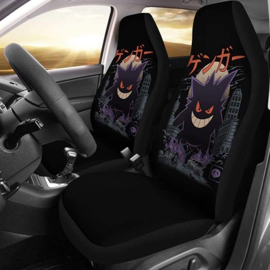 Gengar Pokemon Halloween Car Seat Covers