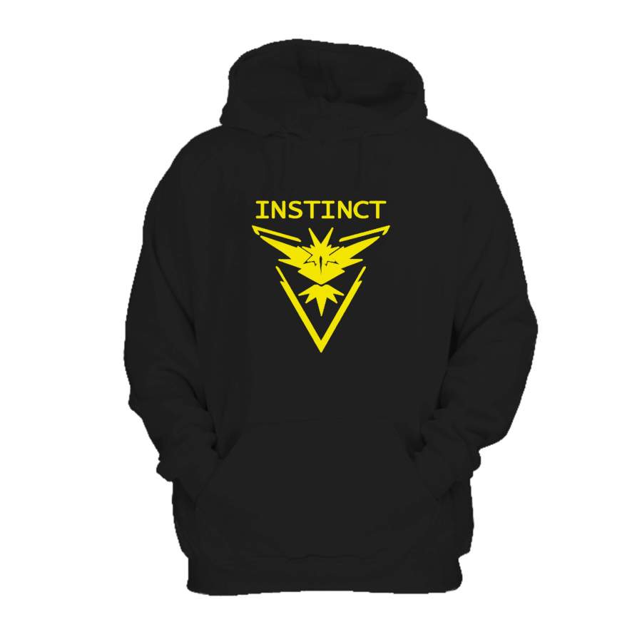 Team Instinct Pokemon Go Yellow Zapdos Lightning Hoodie