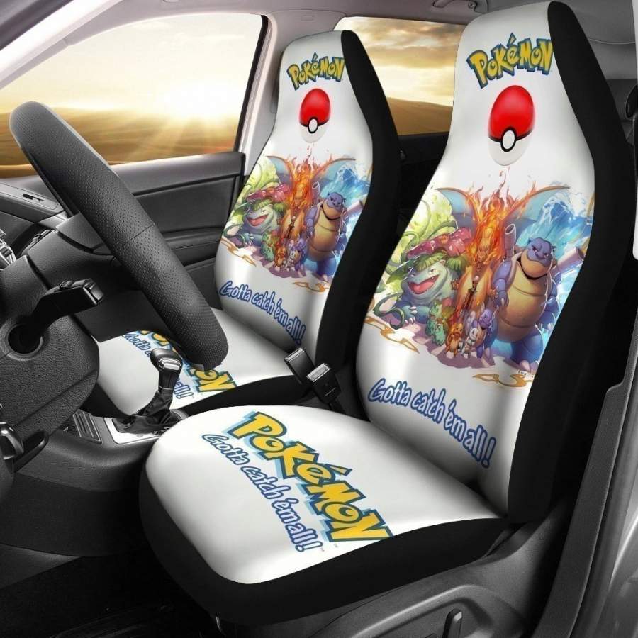 Gotta Catch Em All Pokemon Car Seat Covers