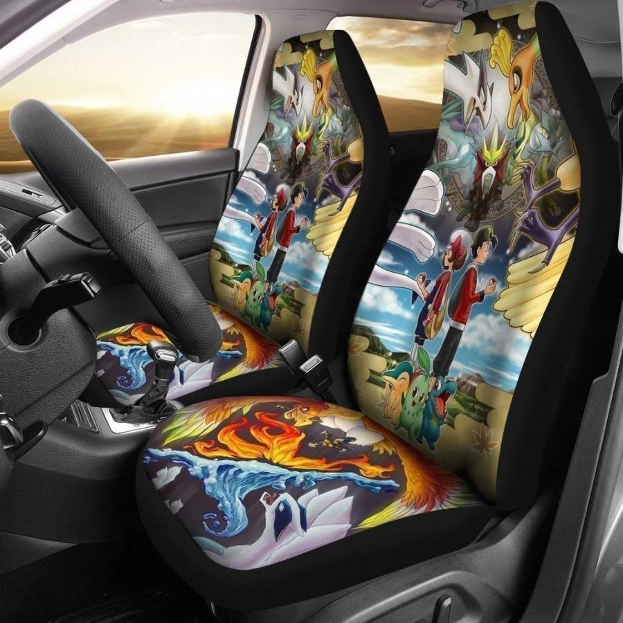 Ethan and Lyra Pokemon Movie Car Seat Covers