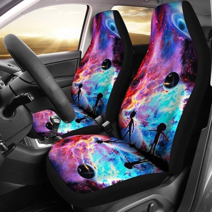 Galaxy Rick And Morty Car Seat Covers