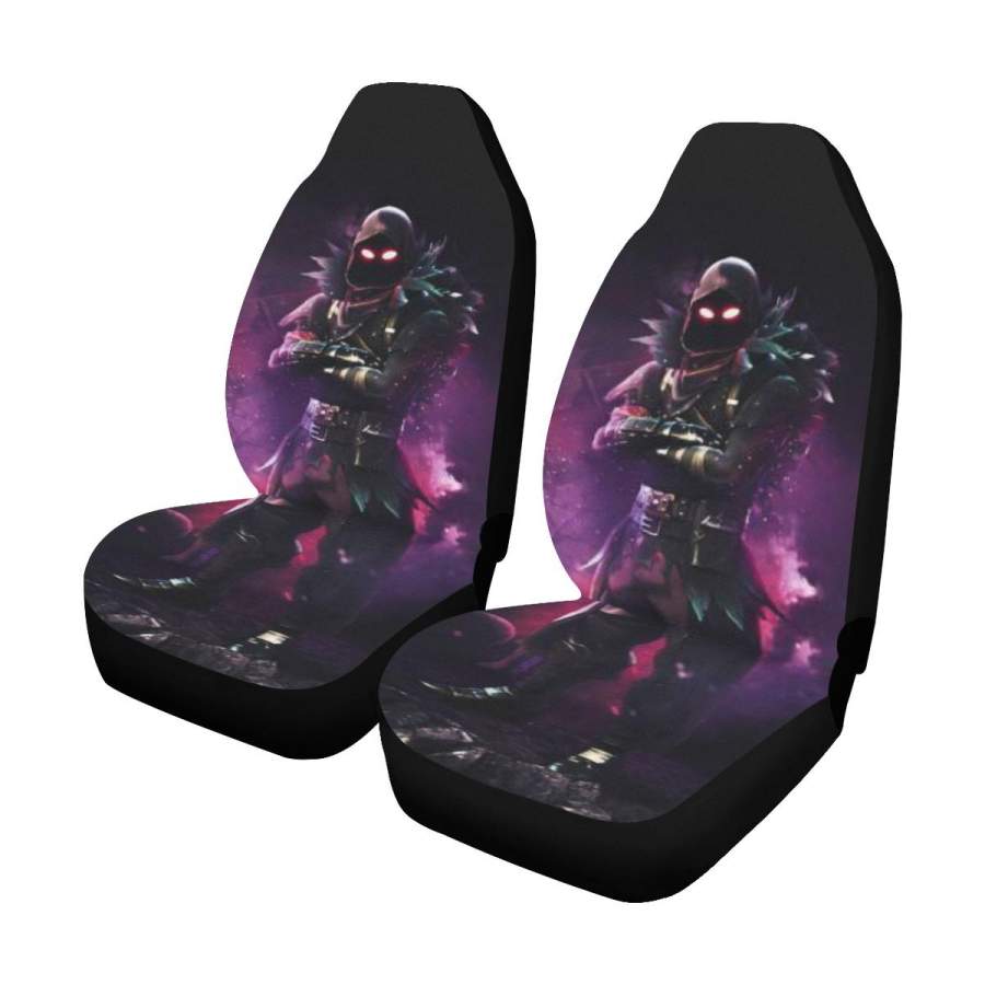 Fortnite Raven Car Seat Covers (Set of 2 ) Universal Fit Most Cars Trucks and SUVs