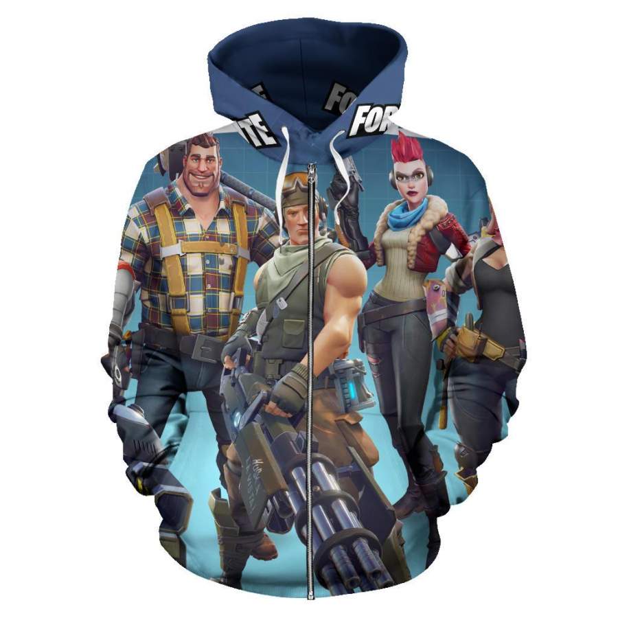 Fortnite Boys Hoodie Zip up