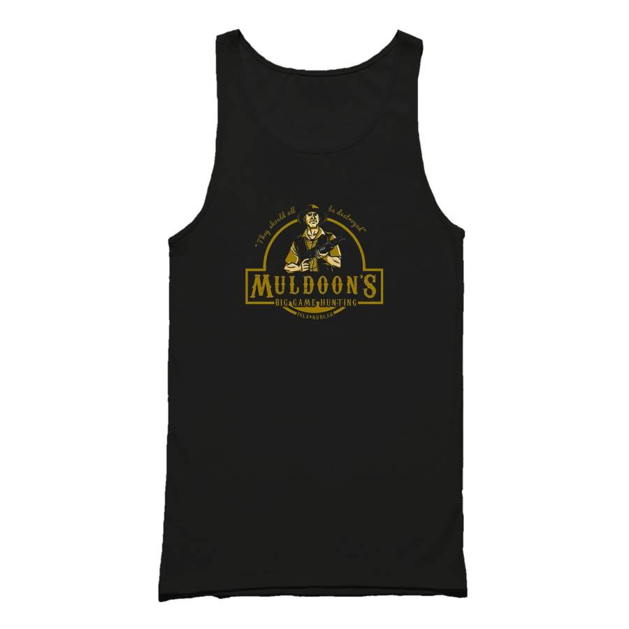 Jurassic Park Robert Muldoons Big Game Hunting Tank Top