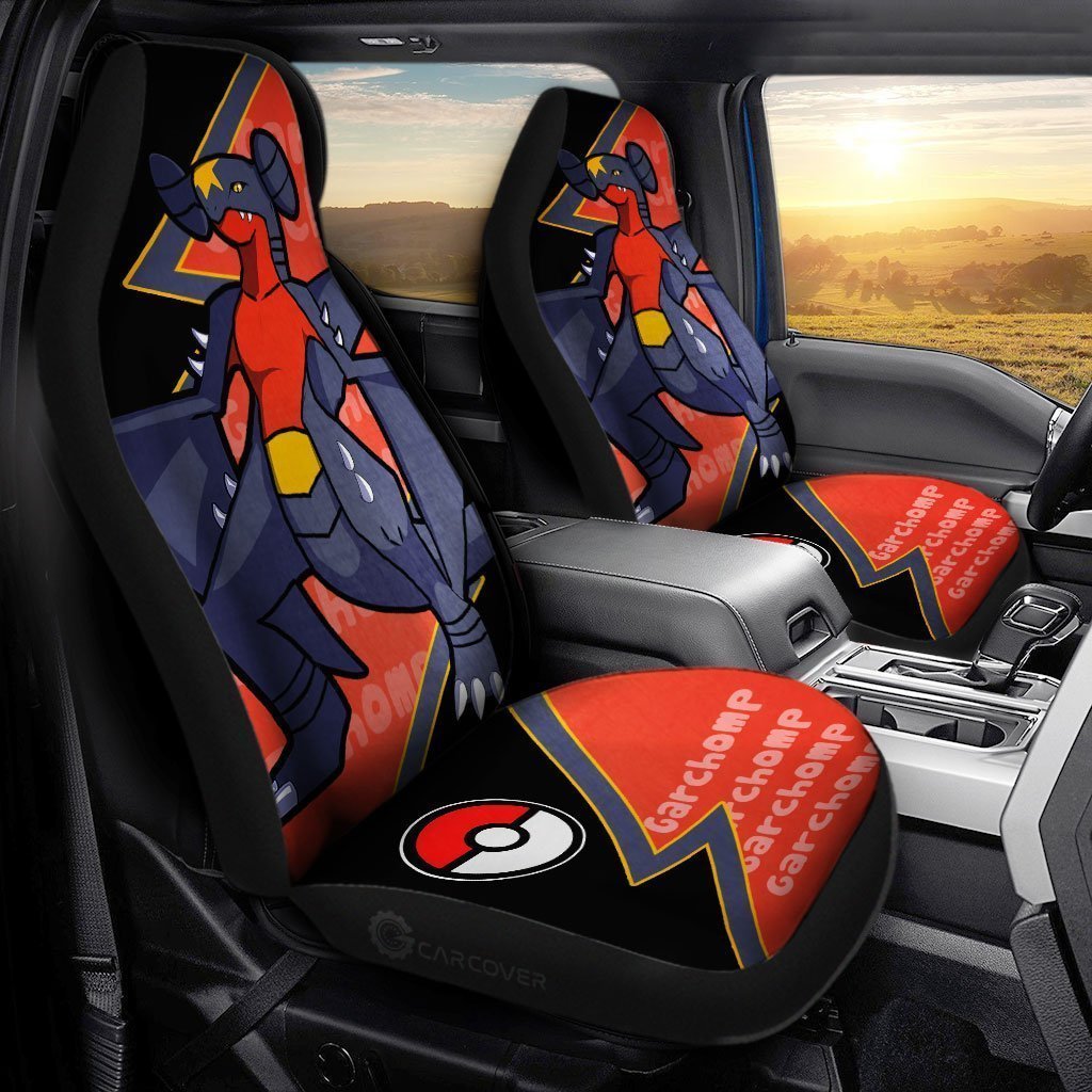 Garchomp Car Seat Covers Custom Anime Pokemon Car Accessories