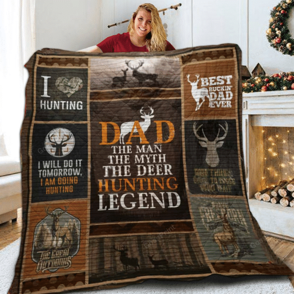 Dad Hunting Legend Quilt