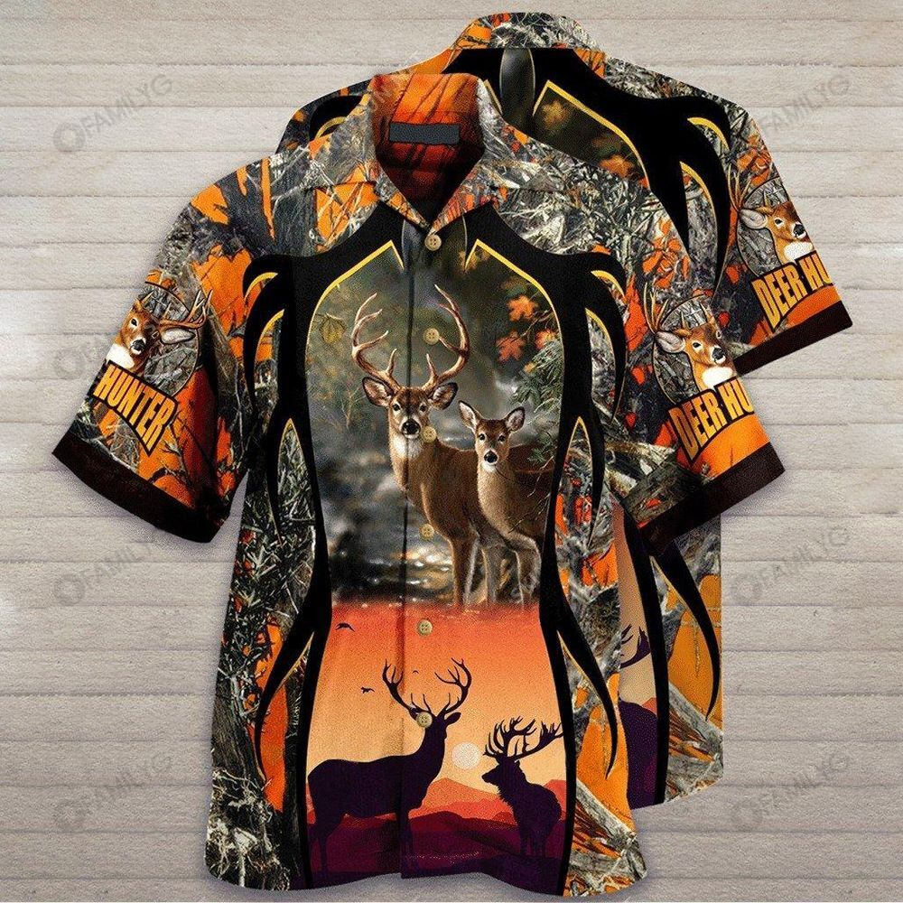 Deer Hunting Shirts – Deer Hunting Camo – Hunting Hawaiian Shirt