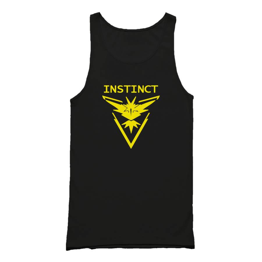 Team Instinct Pokemon Go Yellow Zapdos Lightning Tank Top