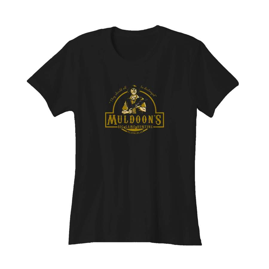 Jurassic Park Robert Muldoons Big Game Hunting Women’s T-Shirt