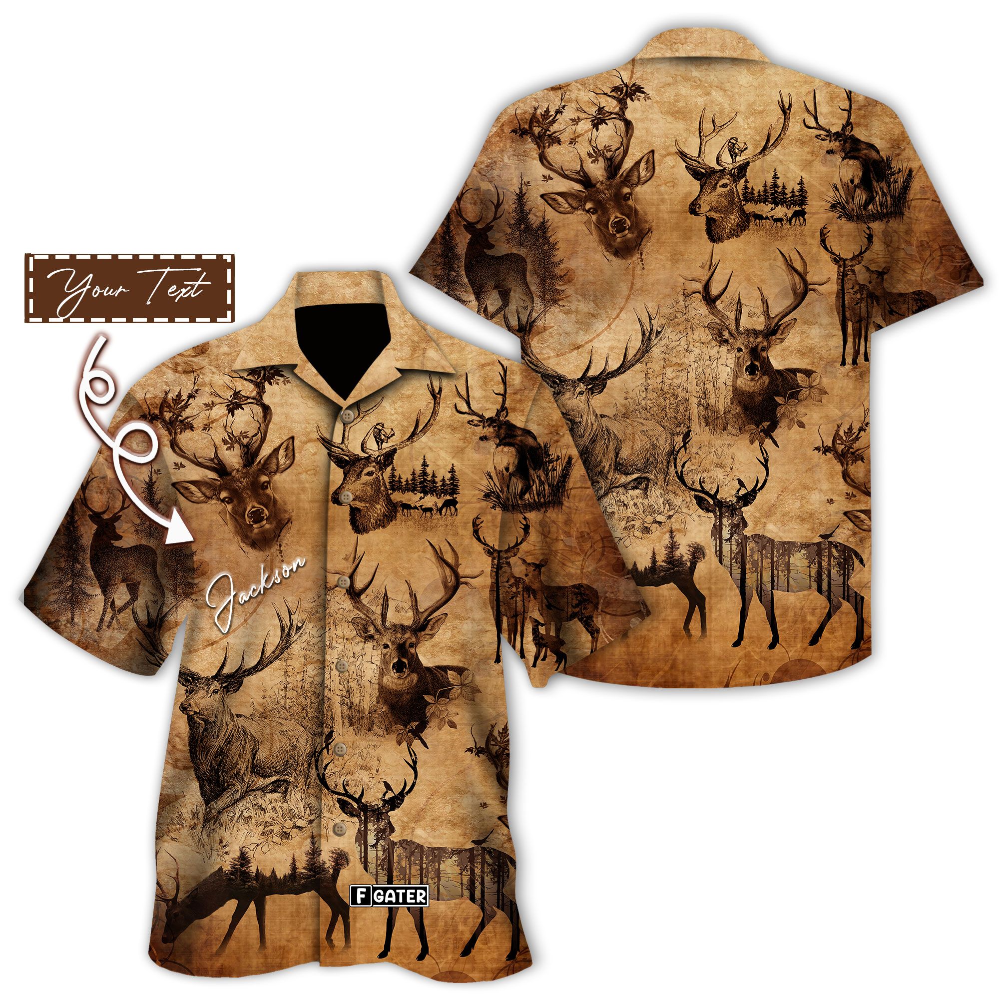 Deer Hunting Shirt – Hunting I’D Rather Be Hunting Custom Hawaiian Shirt Re