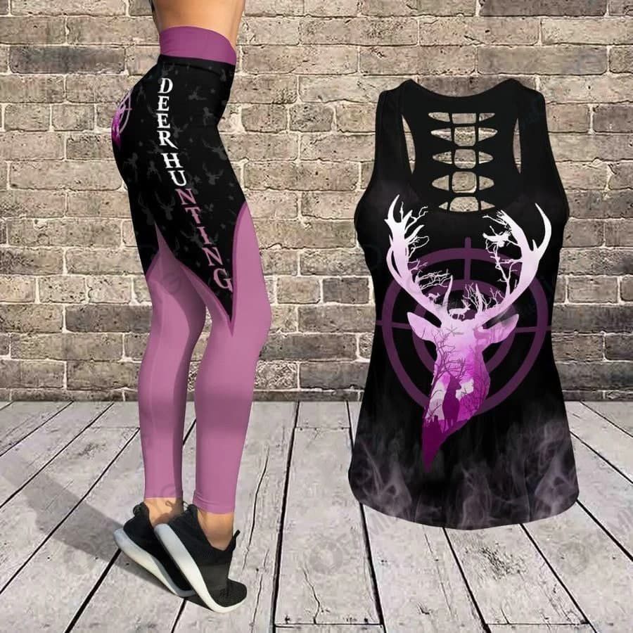 Deer Hunting Pink Combo Tanktop & Legging LH421120