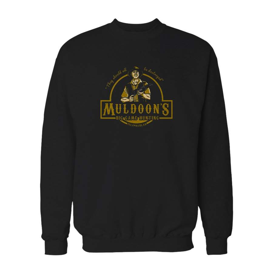 Jurassic Park Robert Muldoons Big Game Hunting Sweatshirt